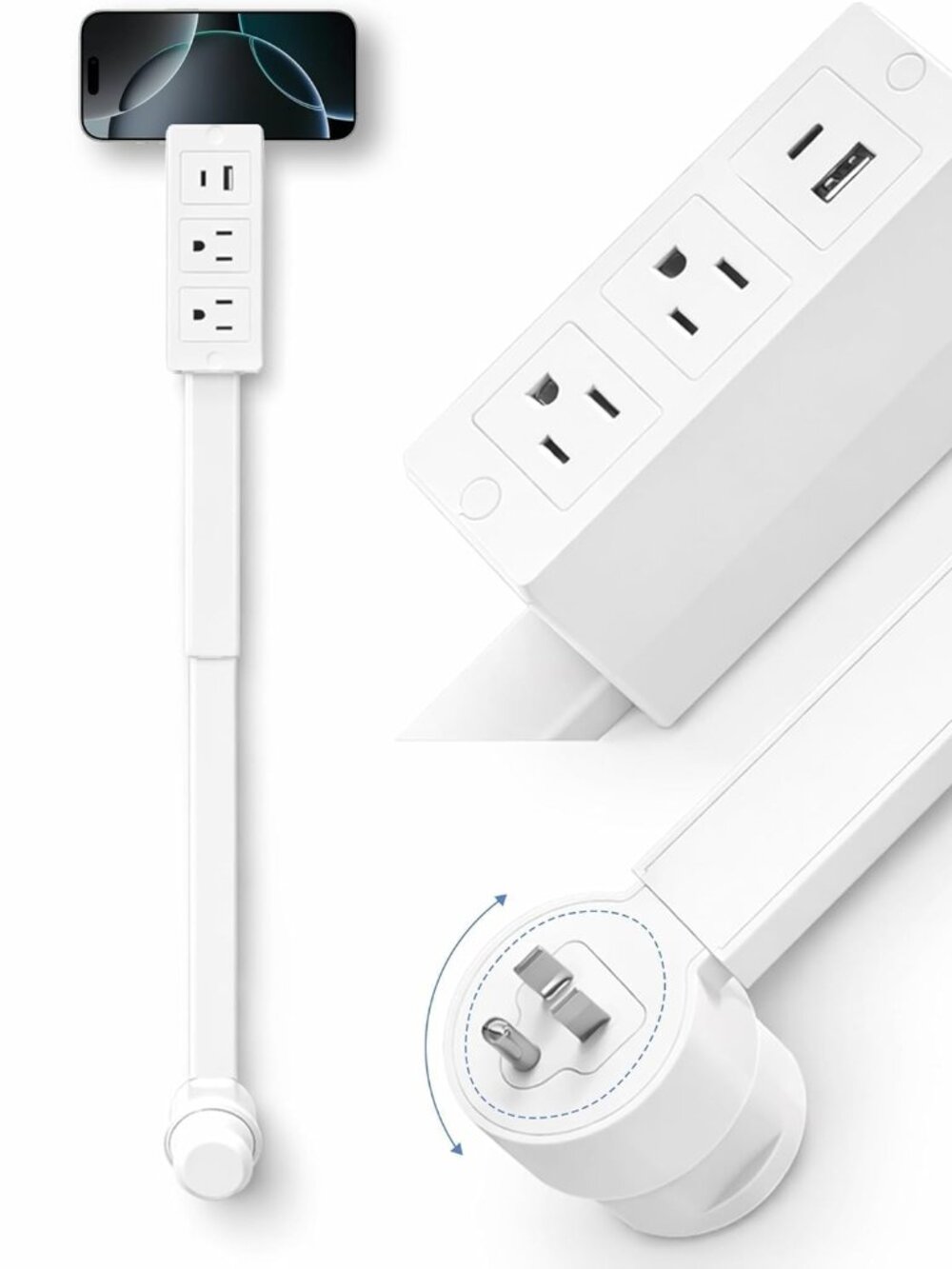 Electrical Outlet Extender Stick – Extendable Wall Outlet Extension for Hard